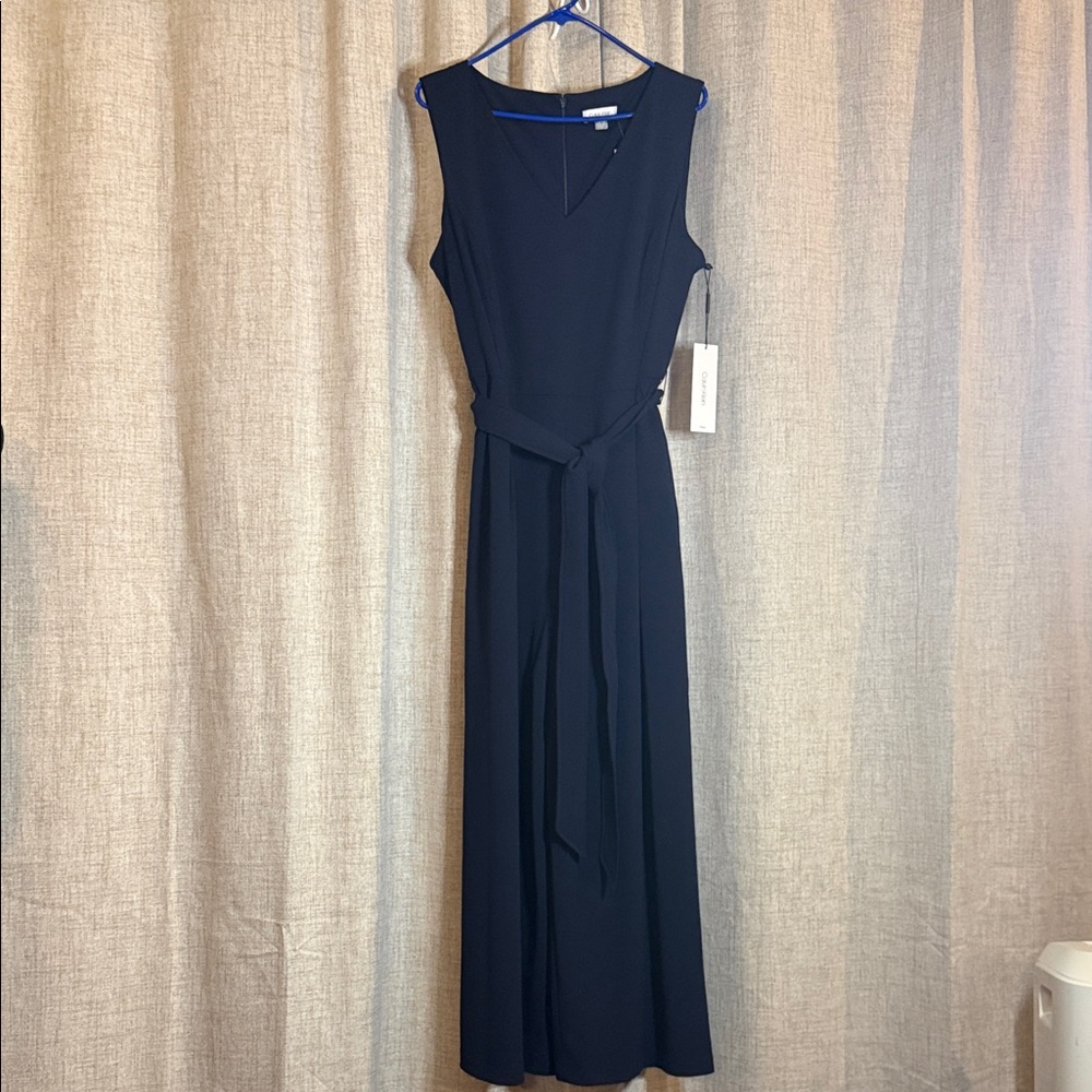 Calvin Klein Black Sleeveless Jumpsuit